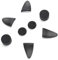 Vomeko TP5-0513 Controller Trigger Extender and Thumb Grip Cap Kit for PS5 Gamepad, Compatible with PlayStation 5 Accessories, PS5 Controller Accessories, PS5 Gamepad Accessories.