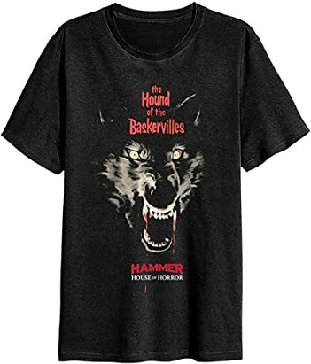 Hammer Horror 'Hound of The Baskervilles' T Shirt - New S
