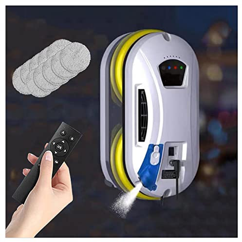 DOZPAL High Power Window Robot Cleaner Automatic Window Cleaning Kit for Indoor/Outdoor High Rise Windows Glass - Double Disc Reciprocating Cleaning System