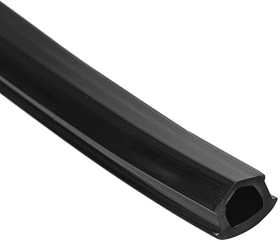 sourcing map Profilo in alluminio con guarnizione piatta, colore nero, 8 m, 10 mm, serie 4545 5050, per accessori per stampanti 3D, confezione da 1