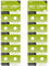 AJ Star 20 Pcs SR621SW AG1 364 363 LR621 1.55V Button Cell Watch Batteries