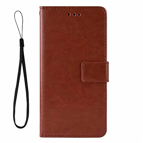 TUUNKMUY Lederhülle für Fairphone 5 Flip Hülle, Wallet Case Handyhülle Handytasche Book PU Leder Tasche Flipcase Kartensteckplätzen Ständer Brieftasche Schutzhülle für Fairphone 5 Dunkelbraun