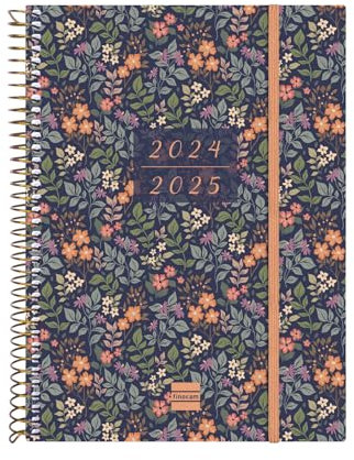 Finocam - Terminkalender Espiral 18 Monate 2024 2025 Horizontale Wochenansicht Juli 2024 - Dezember 2025 (18 Monate) Girl International