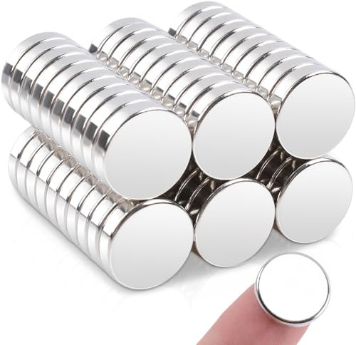 60 Stück Neodym Magnete 12x3mm Kleine Magnete Stark,Mini Magnete Magnet Rund Neodym Magnete Extra Stark,Stark Magnete für Magnettafel,Klein Magnete für Pinnwand,Kühlschrank,Whiteboard,Handwerk