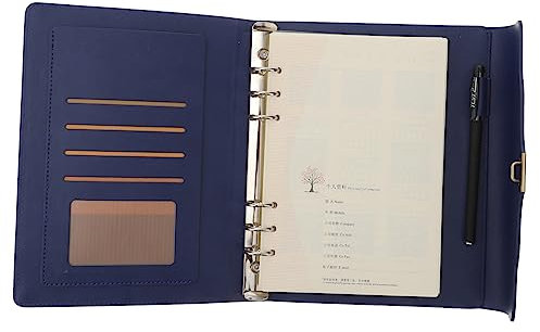 SEWACC Business Notebook Password Notepad Pu Memo Three-digit Combination Lock Diary for Daily Planning and Personal Secret Diary Journal