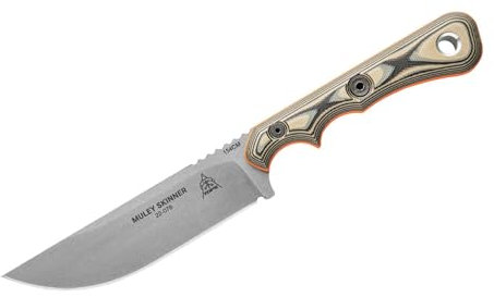 Tops Knives Muley Skinner Tan Black G10
