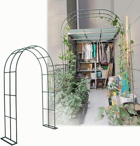 Pergola da giardino in metallo robusto, 120 x 220 cm, 180 x 250 cm, 240 x 250 cm, per matrimoni, matrimoni, giardino, prato