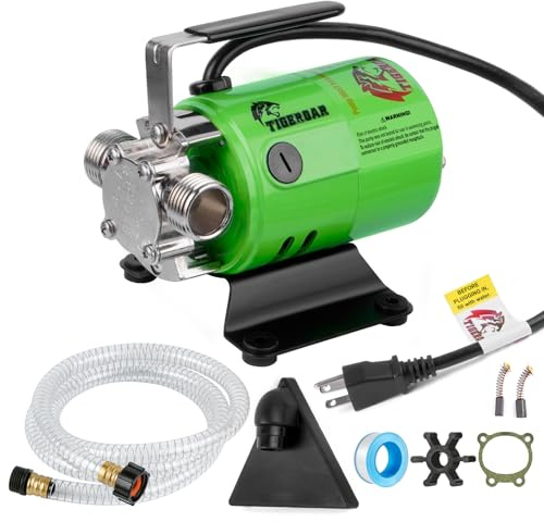 TIGEROAR Water Transfer Pump 115V Water Pump 330 GPH Utility Portable