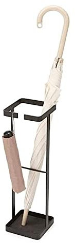 JWBXFYXW Schirmständer, schnell trocknender Schirmständer aus Metall, moderner quadratischer Schirmständer, freistehender Halter für Langen/kurzen Schirm, für Gehstöcke/Gehstöcke, Flurmöbel