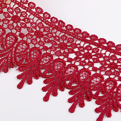 CHFYIJYHM Bestickter Spitzenstoff, Nähen, handgefertigt, DIY, Kleid, Kleidung, Zubehör, DIY, Kunst, Handwerk, Spitzenbedarf, Spitze (C6)