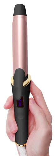 Mini Curling Tongs for Short Hair, 19mm Travel Size Mini Hair Curler,5 Temperature Adjustable from 120-200℃ Small Curling Iron,Curling Wand,Dual Voltage