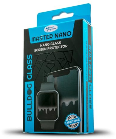 Protector de pantalla nano líquido de cristal Bulldog, protección de borde a borde, apto para todos los teléfonos, tabletas y relojes inteligentes