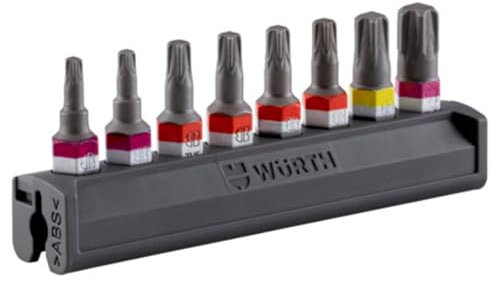 Würth 1/4 Zoll Bit Satz 8 Teile RW10 RW20 RW30 RW40 Bitriegel Set für ASSY Schrauben 0614400010