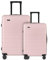 ETERNITIVE - Hartschalenkoffer 2-er Set - Klein und Mittel | Rollkoffer aus Polycarbonat & ABS mit 360° Rollen | Handgepäck 32L & Koffer Medium 64L | Trolley mit TSA-Schloss | Rosa
