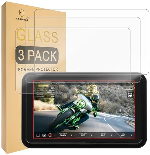 Mr.Shield Verre Trempé compatible avec Atomos Shinobi II [Lot de 3] Film Protecteur d'écran Vitre Protecteur 9H Dureté