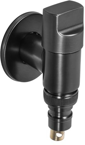 EXCEART Absperrventil Für Waschmaschine Eckventil Aus Edelstahl Wasserventil Für Sanitärarmaturen Absperrhahn Für Waschbecken Für Toiletten Automatische Abschaltfunktion Einfache