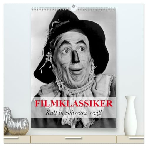 Filmklassiker - Kult in schwarz-weiß (hochwertiger Premium Wandkalender 2026 DIN A2 hoch), Kunstdruck in Hochglanz: Zeitgeist und Kult aus der Vergangenheit der Filmwelt (CALVENDO Kunst)