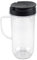 ZEMNLO Repuesto de Vaso Alto de 22 oz con Tapa abatible for Llevar, for licuadoras Magic Bullet MB1001 de 250 W Reemplazo de Cuchillas de licuadora