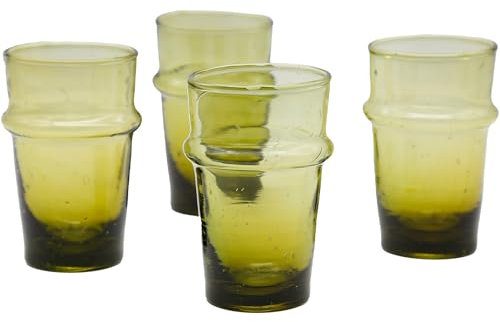 Teegläser Cappuccino Gläser Set – Dessert Kaffee Tee Espresso Macchiato | 4er-Pack Braun