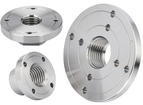 Drehmaschine Stahl-Spannplatte, Drechselbankfutter-Flansch-Planscheibe M33 1-8TPI Gewinde 2-4 Zoll(3 Inch M33x3.5)