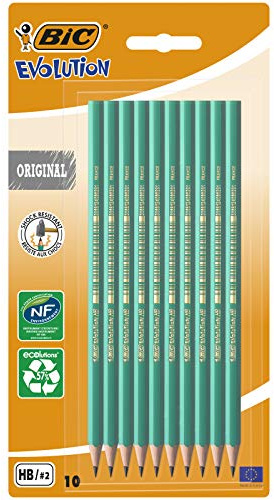 BIC Evolution Ecolutions HB Graphite Pencil (Pack of 10)