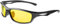 Balinco Polarisierte Sportbrille Sonnenbrille Fahrradbrille mit UV400 Schutz für Damen & Herren Autofahren Laufen Radfahren Angeln Golf (Matt Black - Yellow (Night Vision))