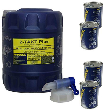 20L Motoröl MANNOL 2-Takt Plus API TC Öl Motorradöl 4xMotor Doctor