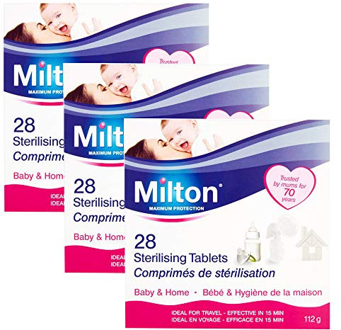 3 x 28 Tablets Sterilising Baby Bottles Teats Spoons Soothers Pacifier