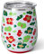 Swig Life Isolierter Weinbecher mit Deckel, 400 ml, spülmaschinenfest, hält 2 Gläser, ohne Stiel, tragbar, Edelstahl-Weinglas im Jingle Dschungel Weihnachten Urlaub Druck