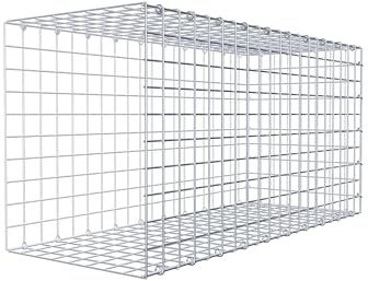 Gabiona Anbau-Gabione Typ2 eckig, Maschenweite 5 x 5 cm, Tiefe 40 cm, Gabione 100 x 50 x 40 cm (L x H x T), C-Ring