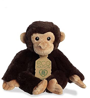 Aurora, 35032, Eco Nation Schimpanse, 24 cm, Plüschtier, braun