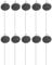 10PCS Edelstahl Pflanzenmarkierungen & Etiketten Schiefer Pflanzenetikett Garten Tags für Pflanzen Stahlpfahl Wetterfeste Tags Garten Kindergarten Marker Ovale Form