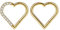 Dochais 2 Stück Nasenring Titan, Nasenringe Nasenpiercing, Hoop Nose Ring, Septum Ringe, Helix Ring Set, Daith Ringe, Hoop Ohrringe Septum, Nasenring Herz für Damen Männer Gold 16G 10mm