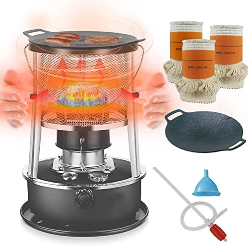 Petroleumofen Für Innenräume Ohne Strom Petroleum Ofen Heizung, Portable Petroleum Stove for Indoors, Heater with Automatic Fire and Fall Protection, for Patio Camping B,1