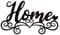 NBEADS Metal Home Sign Decor Wall Art, 10x11.5 Home With Swirl Metal Wall Decor Black Scroll Wall Hanging Decor Silhouette per La Casa Camera Da Letto Soggiorno Bagno Cucina di l'Hotel