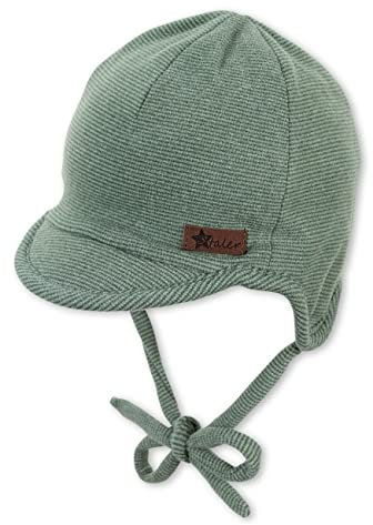 Sterntaler Baby - Jungen Schirmmütze Baby Schirmmütze Streifen, Grün, 41