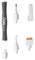 Sizzix Sticky Pick Up & Push Bastelwerkzeug-Set | Modellierwerkzeug perfekt für aufwendiges Papierhandwerk, Kartenherstellung, Modellteile, Diamantkunst, Pailletten und mehr, White/Grey