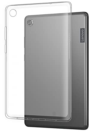 GMUJIAO Hülle Kompatibel mit Lenovo Tab M8 4th Gen (TB-300FU),Silikon Weiches Leder TPU Stoßfest Leichtes Gehäuse-Mattiert Transparent