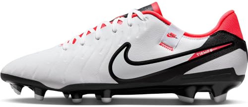 Nike Herren Legend 10 Fussballschuh, White/Black-Bright Crimson, 42 EU