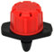 DRIPALIA Gotero para Riego Automático - Caudal Regulable de 0 a 70 L/H- Color Negro y Rojo - Riego por Goteo - para Tuberías de 16 mm, 20 mm y microtubos - Soporta de 0,5 a 3 atms - 30 Unidades