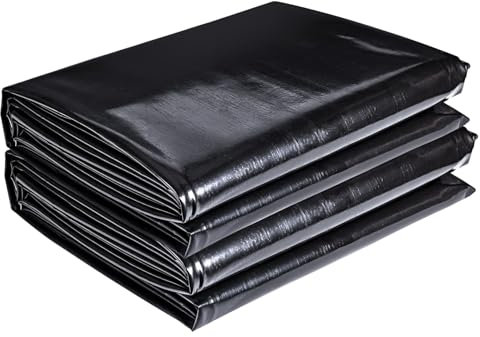 ToLanbbt Teichfolie, 6,8 x 6,8 m, HDPE-Teichfolien, 20 mm, UV-beständig, vorgeformte Teichfolie, einfaches Schneiden, Teichfolie für natürlich aussehende Teiche, Wasserfall, Koiteiche und Wassergarten