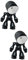 Garneck 2St Roboter-Tischlampe Kinderzimmerdekoration Nachtlicht Miniaturdekoration LED- Batterie Nachtlampe LED-Nachtlampe leuchtend kleine Tischlampe Ornamente Student Knopfbatterie
