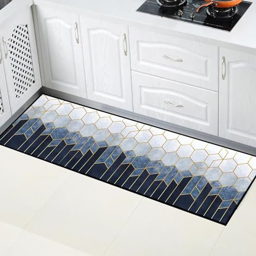 HUAXIQUE Teppich Schlafzimmer Teppich Waschbar in Waschmaschine Waschbarer Teppich LäUfer Grau Rot Teppich Läufer für Balkon Küche Wohnzimmer DraußEn Schlafzimmer 60x200cm Stil N