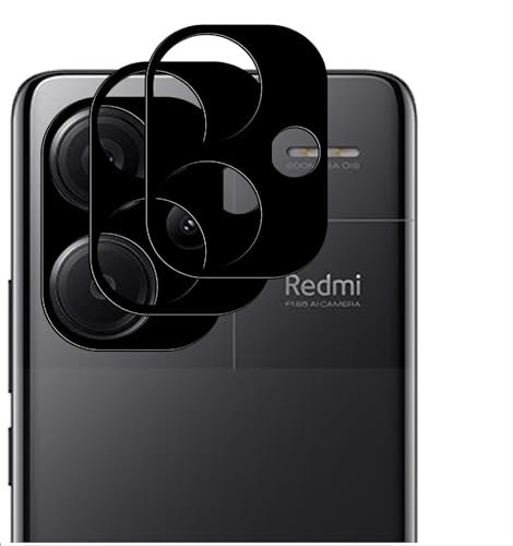 GIOPUEY 2 Pack Full Protection Camera Lens Protector Compatible with Redmi Note 13 Pro Plus, HD Tempered Glass Anti Fingerprint Camera Protector