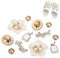AFCJLTO 12 glänzende Schuhanhänger als Schmuckdekoration-Design, Charm für Kinder und Erwachsene, PVC-Schuhcharms für Clogs und Schuhe von Mädchen, Frauen und Kindern