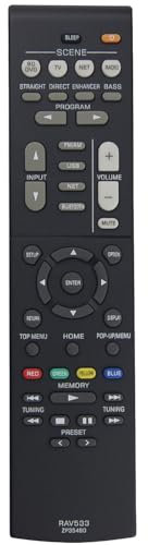 RAV533 ZP35490 - Mando a distancia de repuesto para receptor AV estéreo Yamaha RX-V481D RX-V483 RX-V581 RX-V583 HTR4068 HTR4069 HTR5069 RX-V479 RX-V579 RX-V481