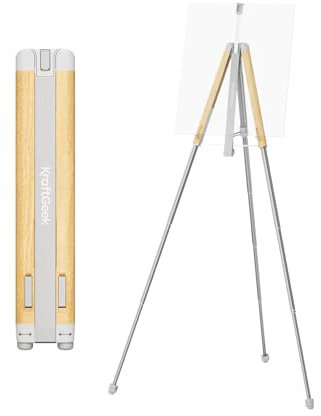 KraftGeek Kunststaffelei zum Bemalen, Eiche