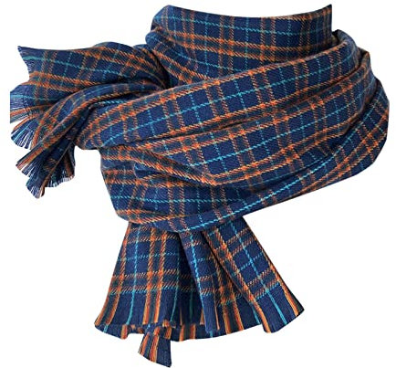 Damen Schal Rot Blau Schal warm, weich, große Decke, Schals Gardinen Schals 2 Set Kräuselband Florales Schal Mädchen Pferde Schwarze Mütze Mit Bommel Und Flächendesinfektionsmittel Tücher (Navy, A)
