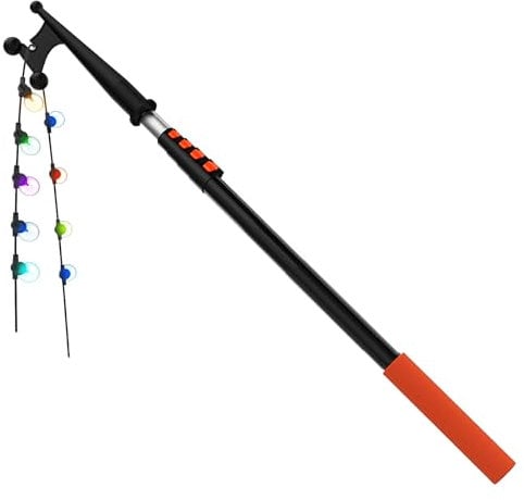 Buyplus Telescoping Boat Hook Pole - Boat Hook for Docking with Aluminum 12FT Telescoping Extension Pole, Non-Slip Handle, Standard Universal Thread, Sturdy & Lightweight for Docking, Boating
