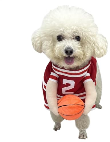 Hunde-Basketball-Halloween-Kostüm, Hunde-Halloween-Kostüm, lustiges Hundekostüm, Basketball-Hundekostüm, Halloween-Haustier-Outfit, Cosplay-Hundekostüm, Hunde-Streichkostüm, Hunde-Basketball